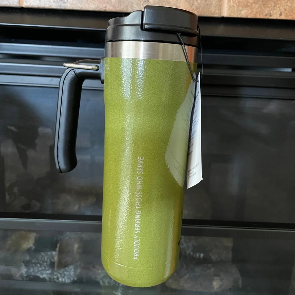 Starbucks Green Travel Mug with Handle